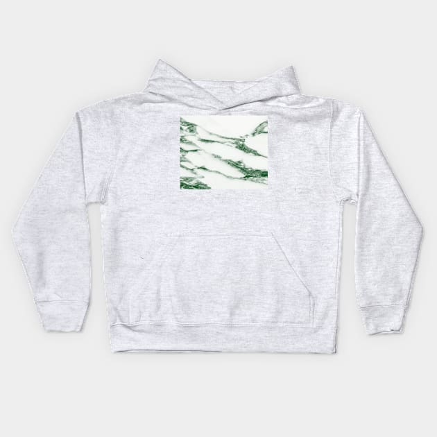 Jade Green Marble Kids Hoodie by NewburyBoutique